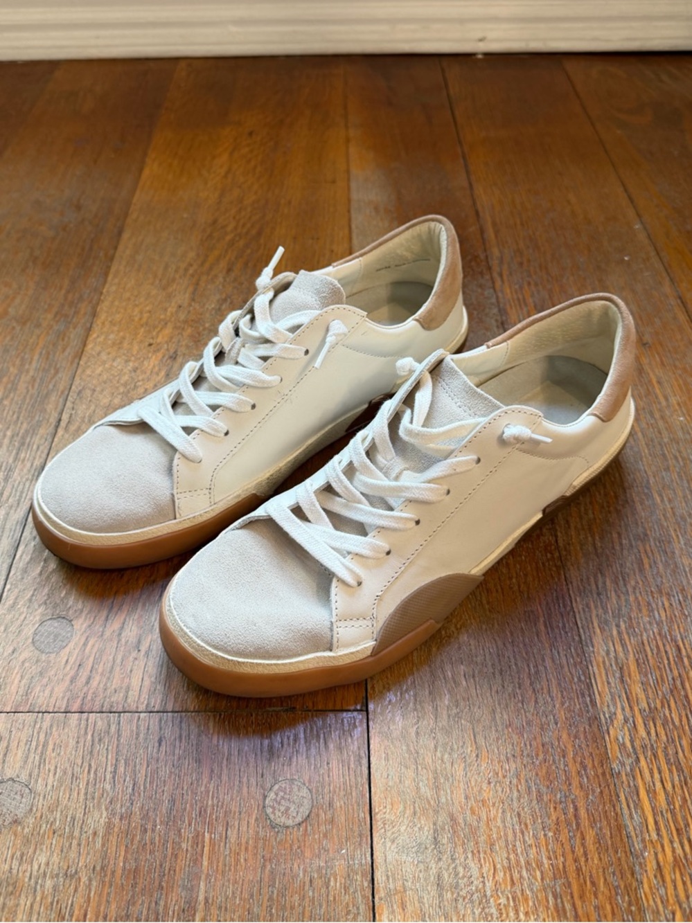 Dolce Vita Zina sneakers in White/Taupe